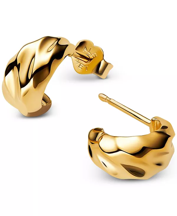 

Серьги-Кольца с волнистым узором Pandora, gold