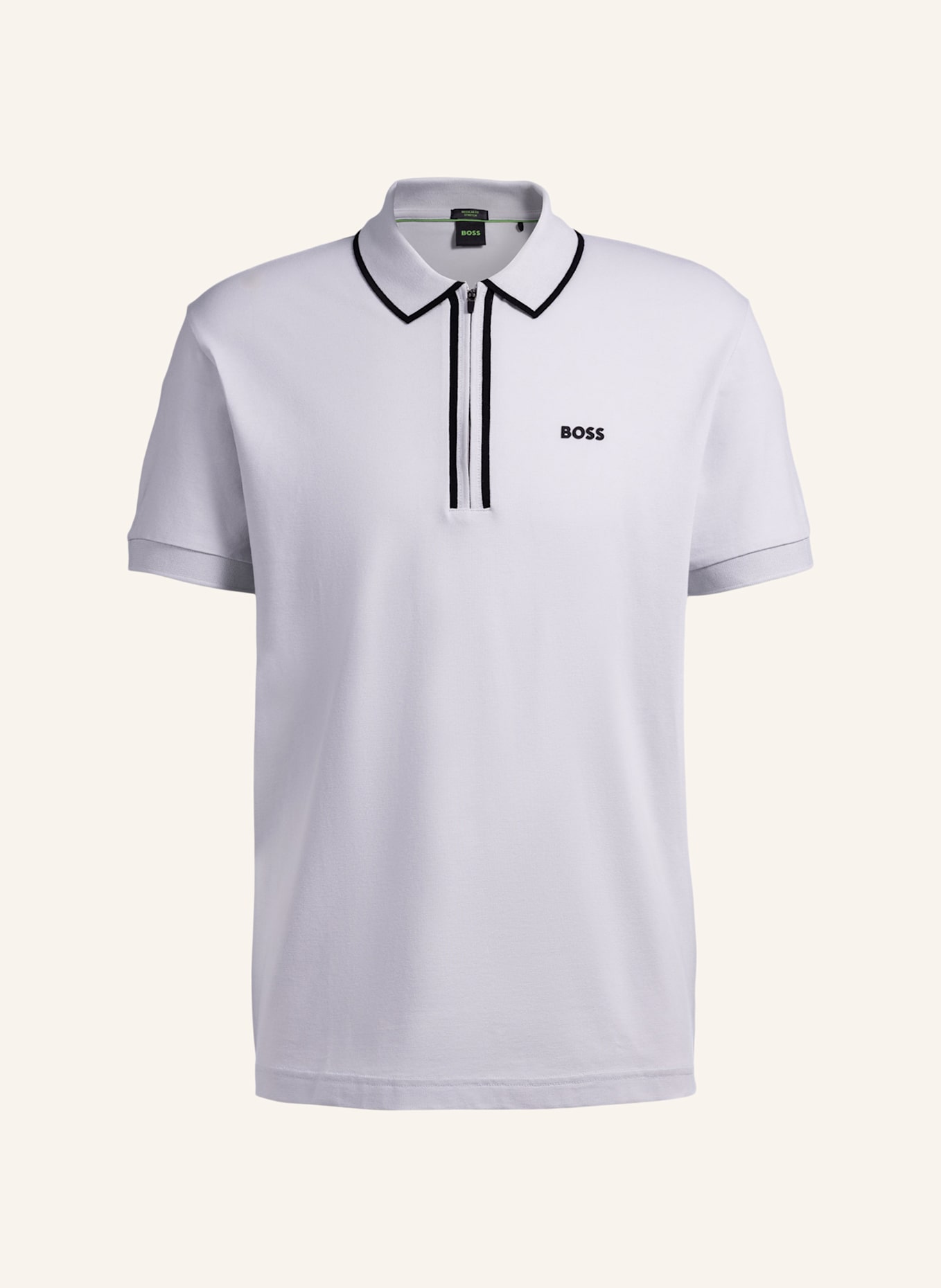 

Рубашка поло Phillix Tape Regular Fit Boss, серый