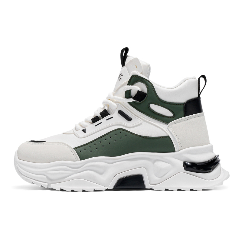 

Износостойкие низкие кроссовки на массивной подошве для мужчин YUZHAOLIN, White Green
