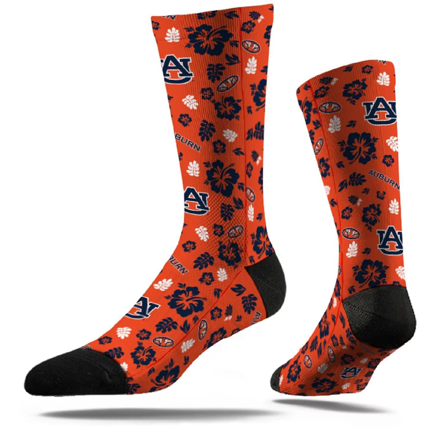 

Мужские носки Strideline Auburn Tigers Tropical Crew