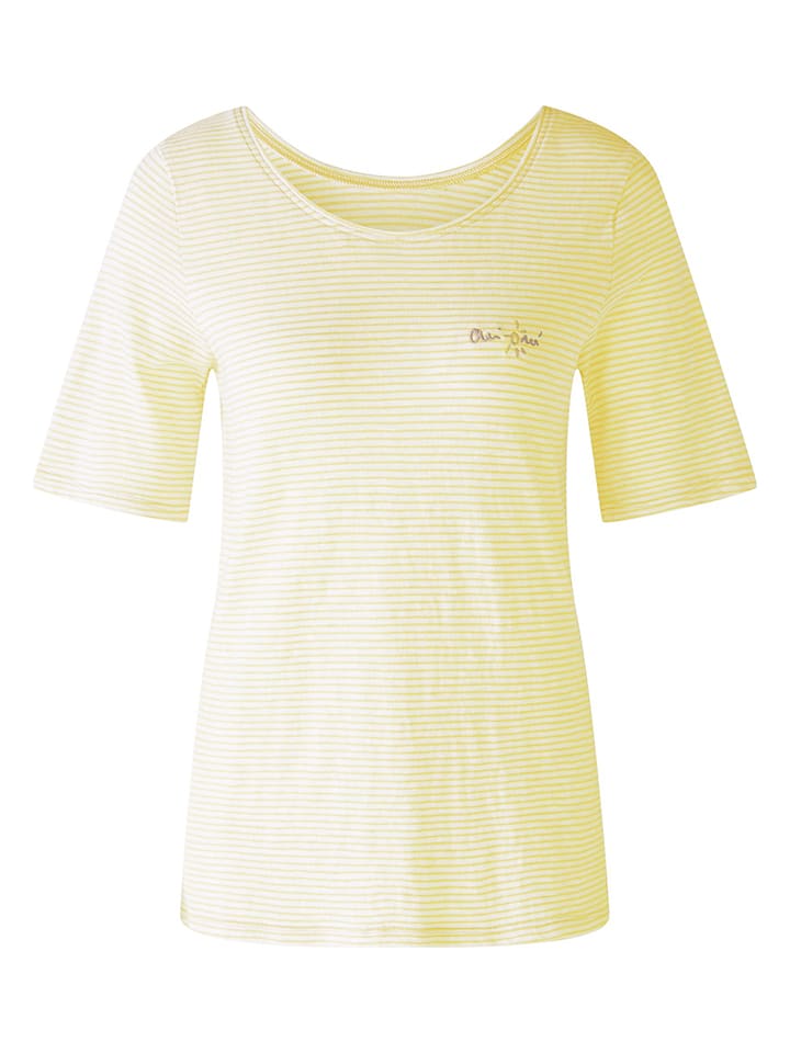 

Футболка Oui Shirt, цвет Weiß/Gelb