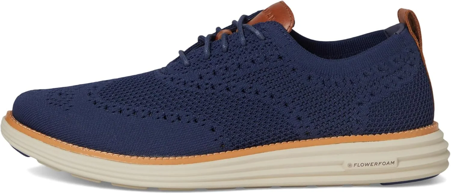 Мужские оксфорды Cole Haan Originalgrand Stitchlite, синий/бежевый — фото 4