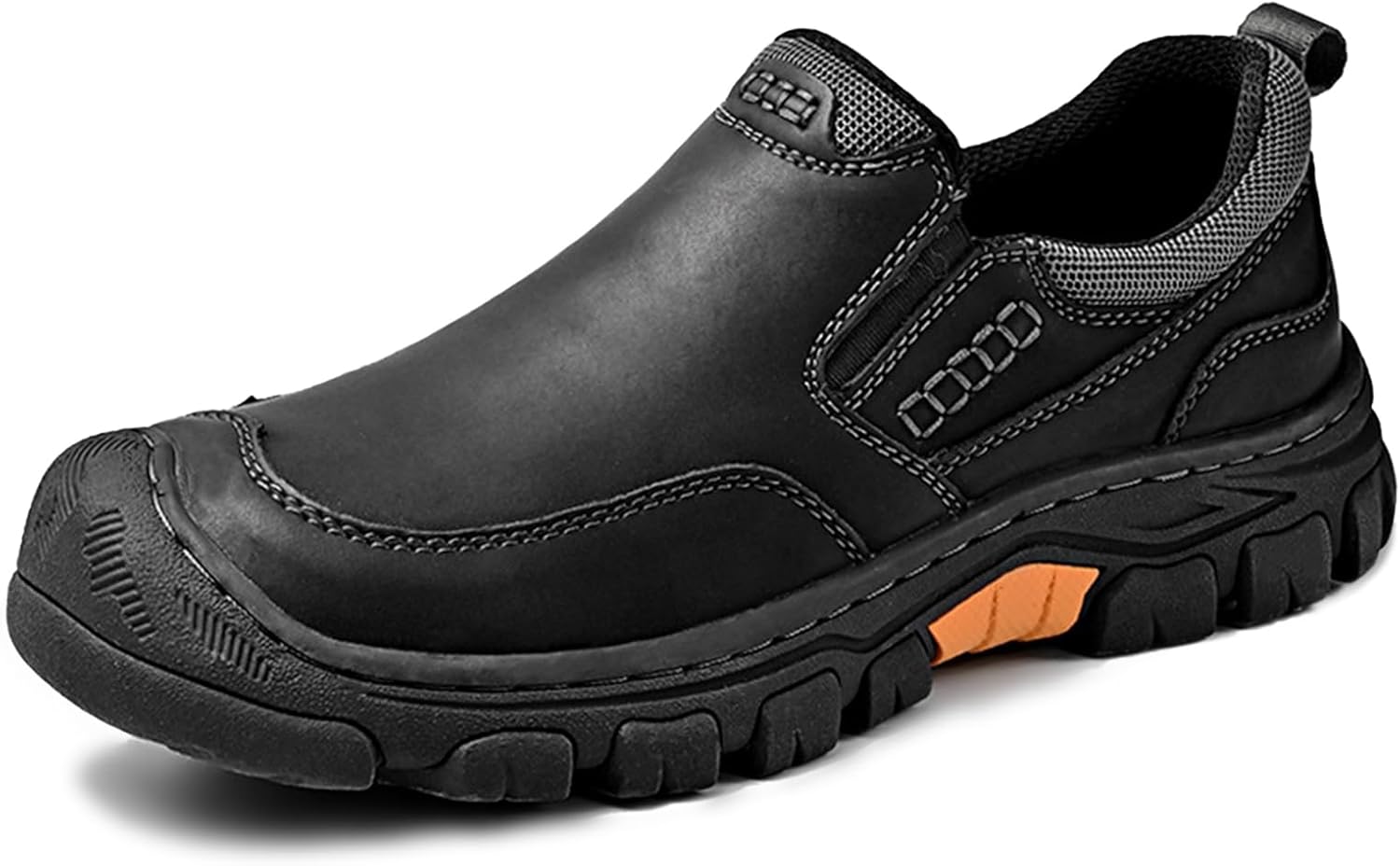 

Мужские легкие кожаные слипоны повседневные лоферы, дышащие, противоскользящие, для вождения и ходьбы, мокасины, деловые, для свадьбы и активного отдыха на улице Generic, черный