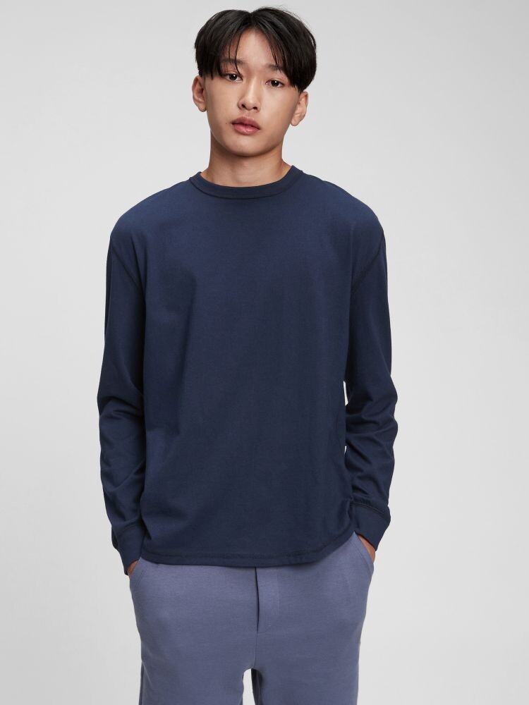 

Подростковая органическая футболка Gap, синий