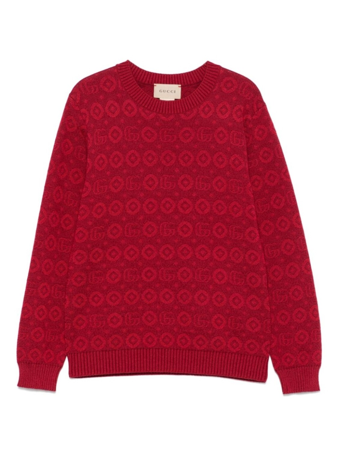 

Gucci Kids свитер с логотипом Double G, красный