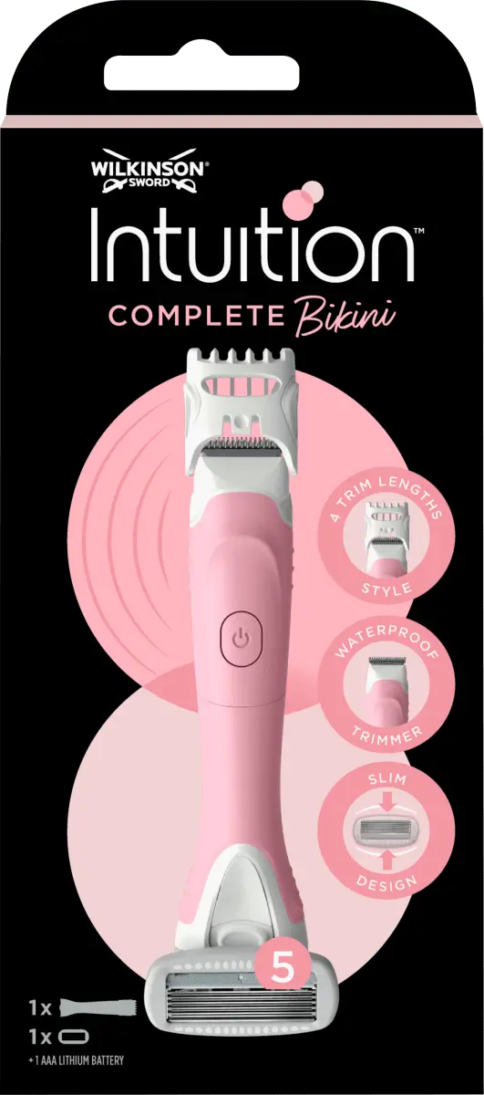 

Триммер для интимной зоны Wilkinson Sword Intuition Complete Bikini, розовый