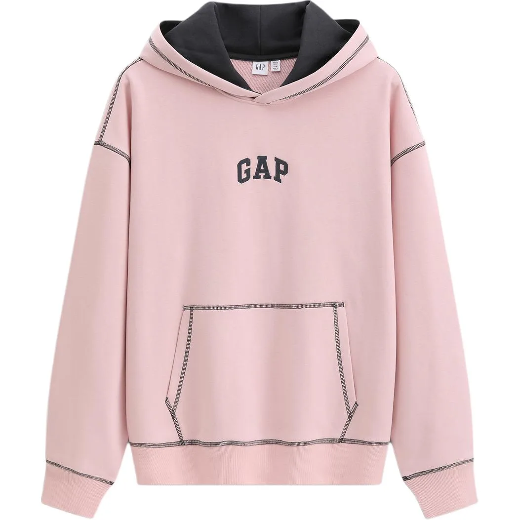 Толстовка с капюшоном унисекс средней плотности GAP, розовый