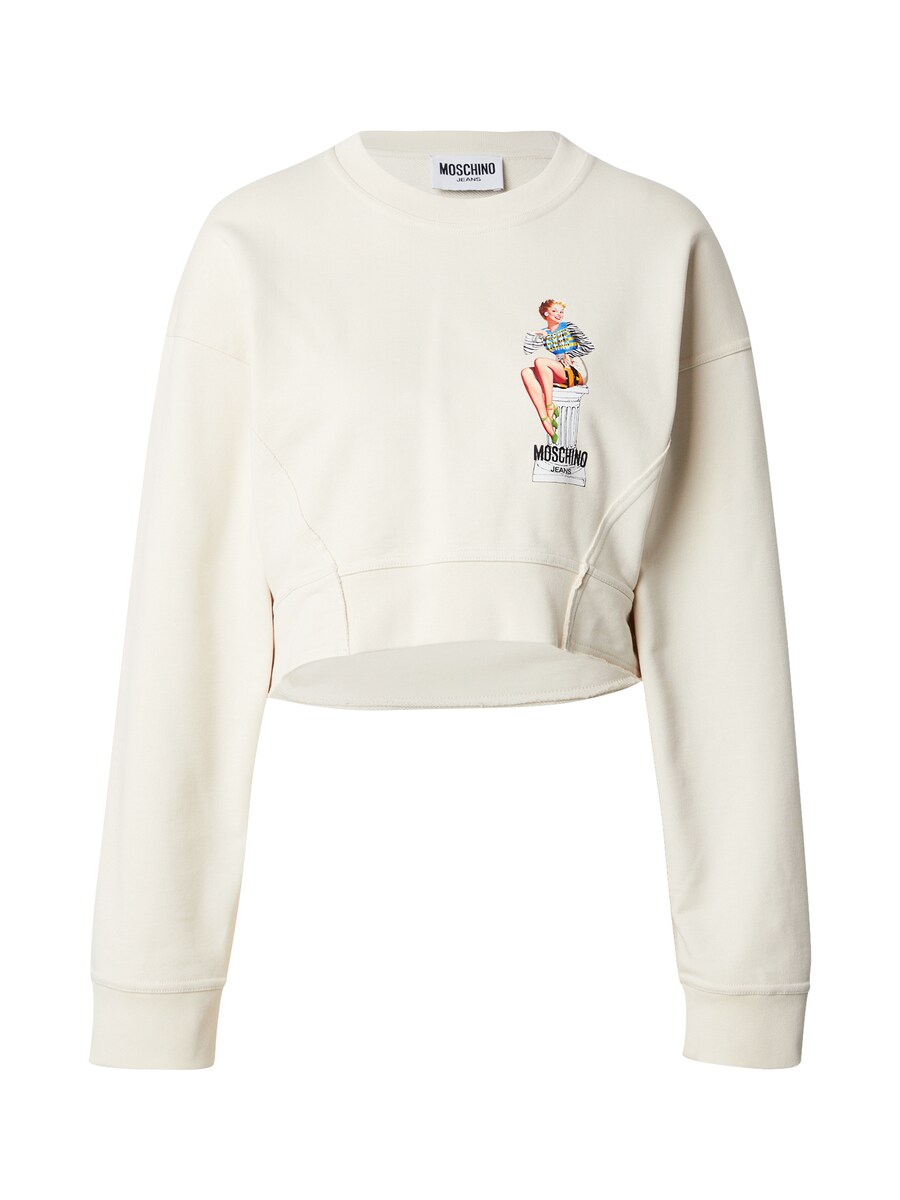 

Толстовка Moschino Jeans, цвет Nude/Ivory