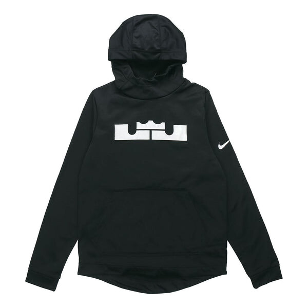 

Толстовка Nike LeBron James Basketball Fleece Lined hooded Pullover Sports Black, черный