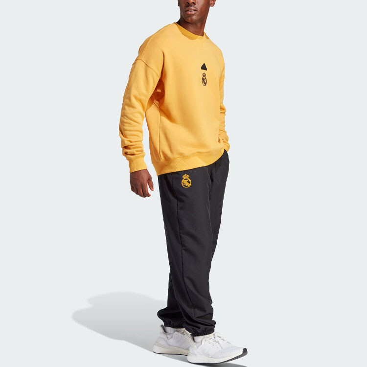 Толстовка Real Madrid мужская желтая Adidas, желтый — фото 4