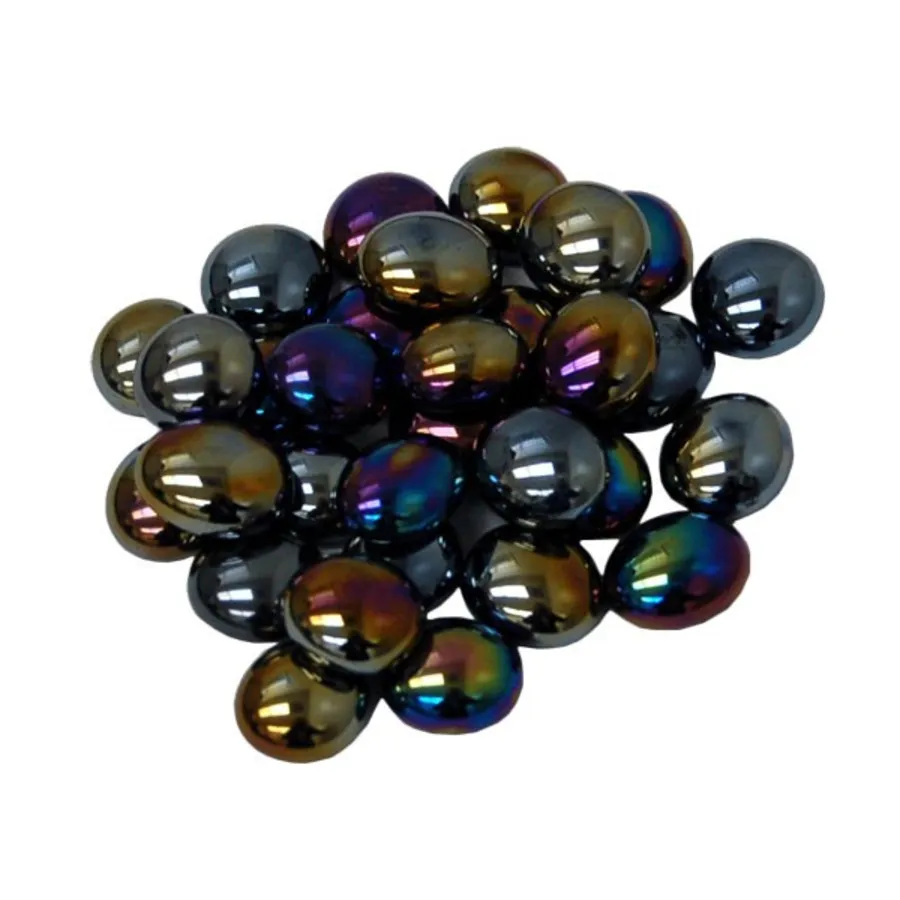 

Черный опал иридизированный (40), Glass Gaming Stones (Chessex)