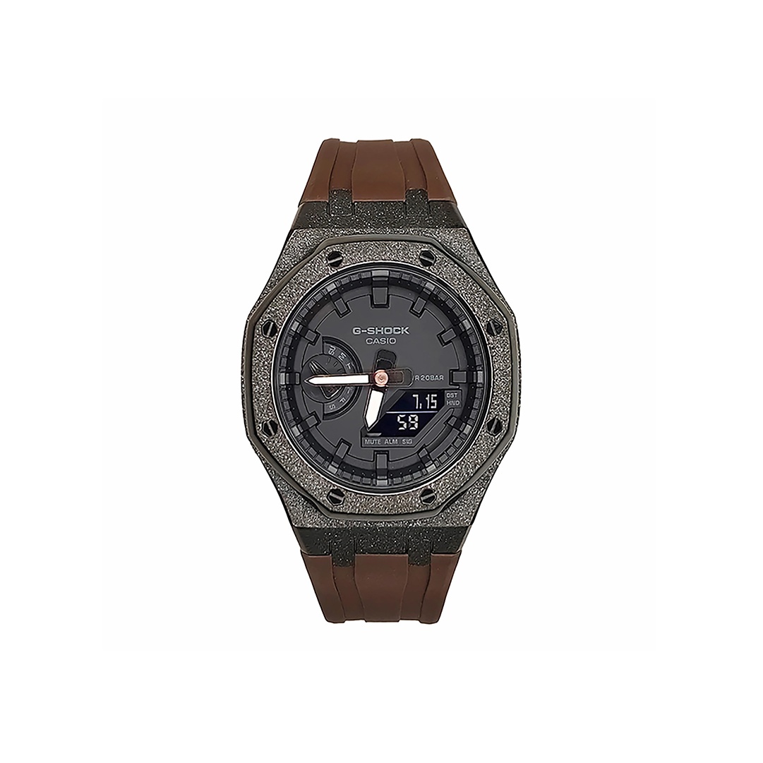 

CASIO Часы Men Liquid Crystal/Analog Dual Display Series Black Watch, Frost Black Sparkling Sandblasting Rose Black