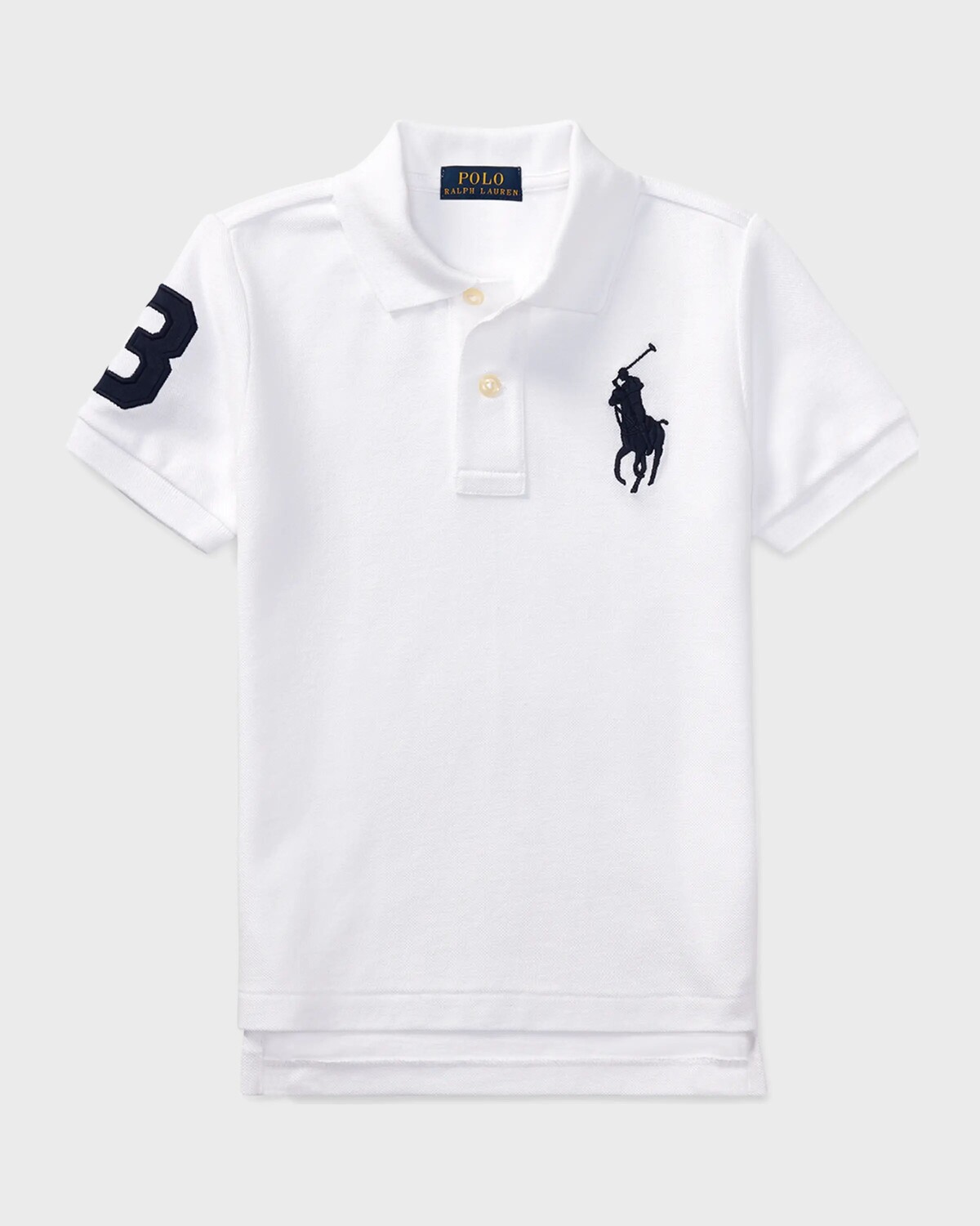 

Вязаная футболка-поло Big Pony Pique для мальчиков, размер 2–7 Ralph Lauren Childrenswear, белый