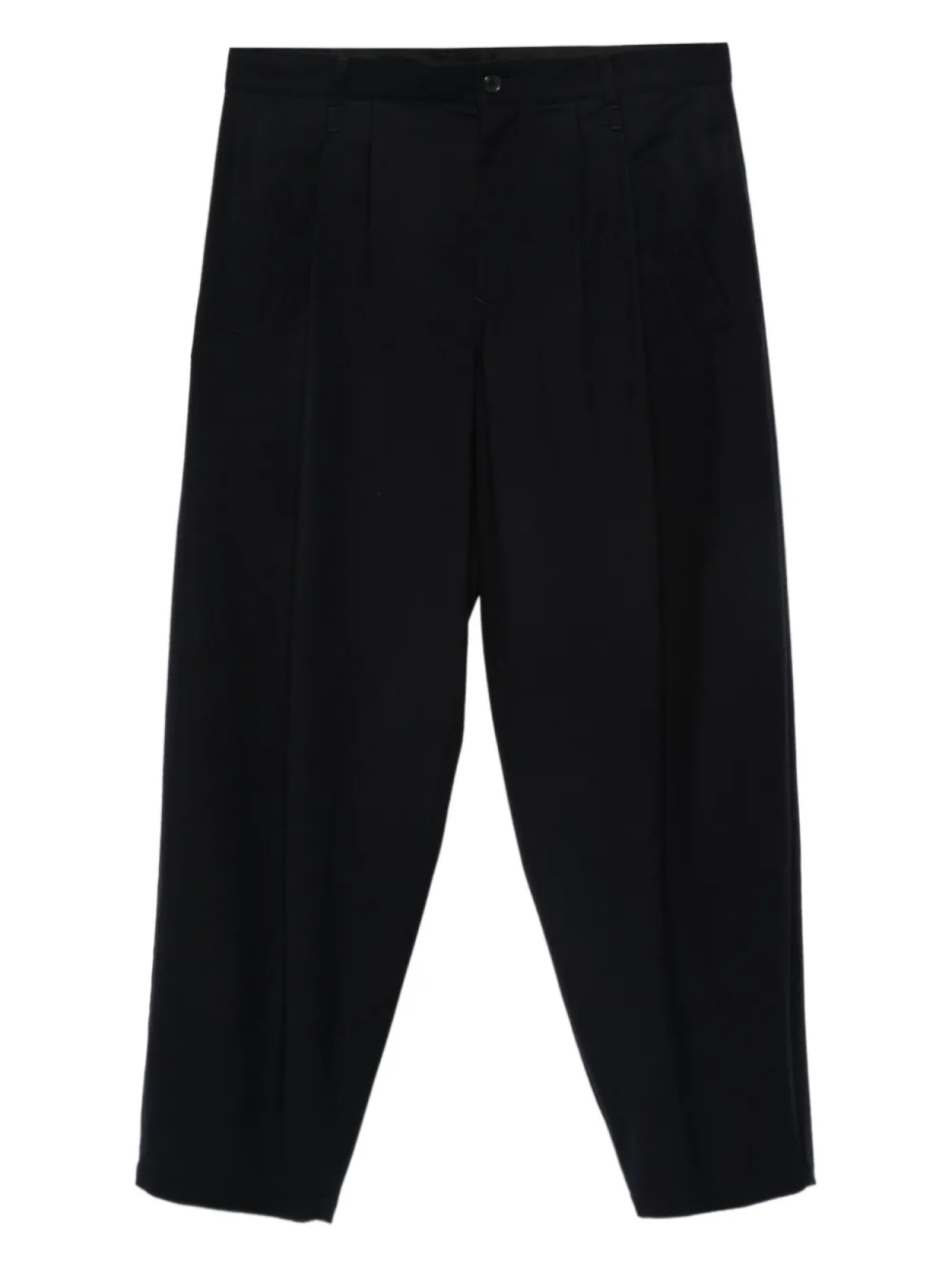 

Giorgio Armani брюки из вирджинской шерсти со складками, синий