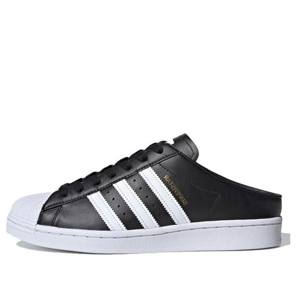 

Кроссовки superstar slip on мюли с открытой спиной Adidas, черный