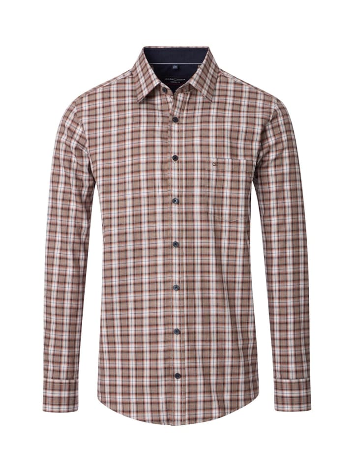 

Повседневная рубашка бежевого цвета CASAMODA