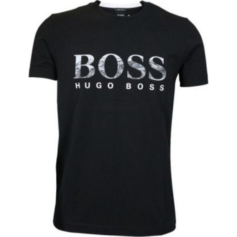 

HUGO BOSS Футболка мужская черная, Черный, HUGO BOSS Футболка мужская черная