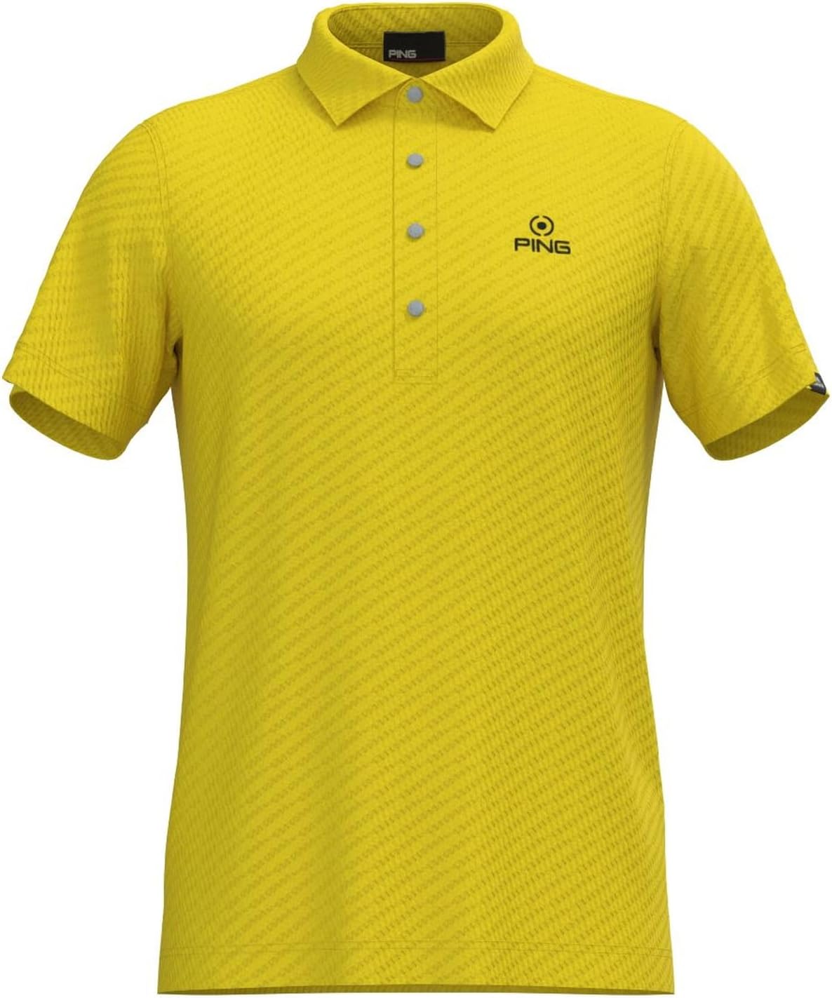 

Мужская рубашка-поло Ping с коротким рукавом (алмазный жаккард) / для гольфа / 621-4260805, желтый