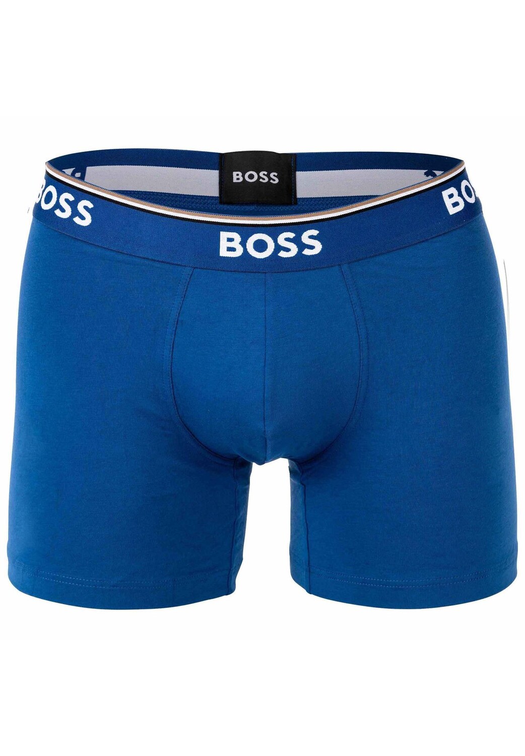 Мужские боксеры, 6 шт. - Boxer Briefs 6P Power, хлопок стрейч, логотип BOSS, синий — фото 2