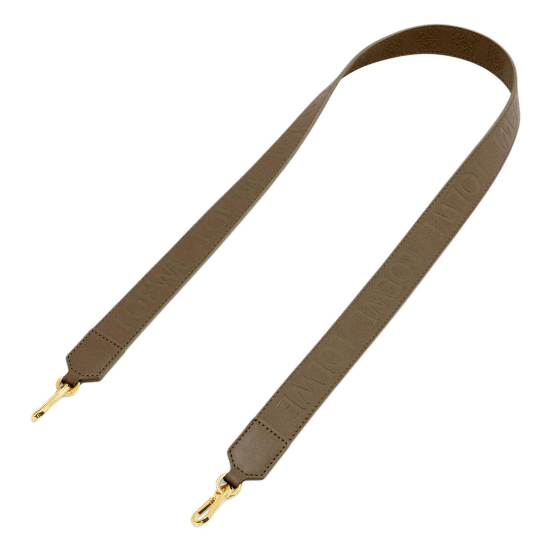 

LOEWE Ремешок для сумки из сатинированной телячьей кожи Women's Dark Khaki Green