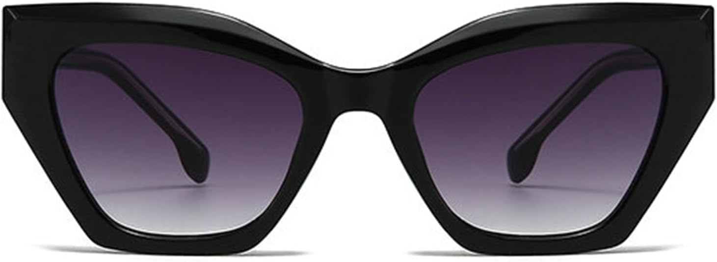 

Солнцезащитные очки «Кошачий глаз» Helena для женщин, роскошные дизайнерские винтажные квадратные солнцезащитные очки с градиентным переходом, черные, с защитой от УФ-излучения UV400, C1