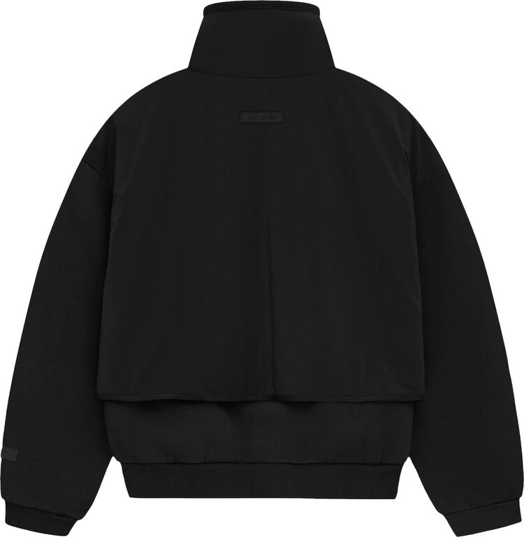 Свитер Fear of God Essentials Nylon Fleece Mockneck 'Jet Black/Jet Black', черный — фото 2
