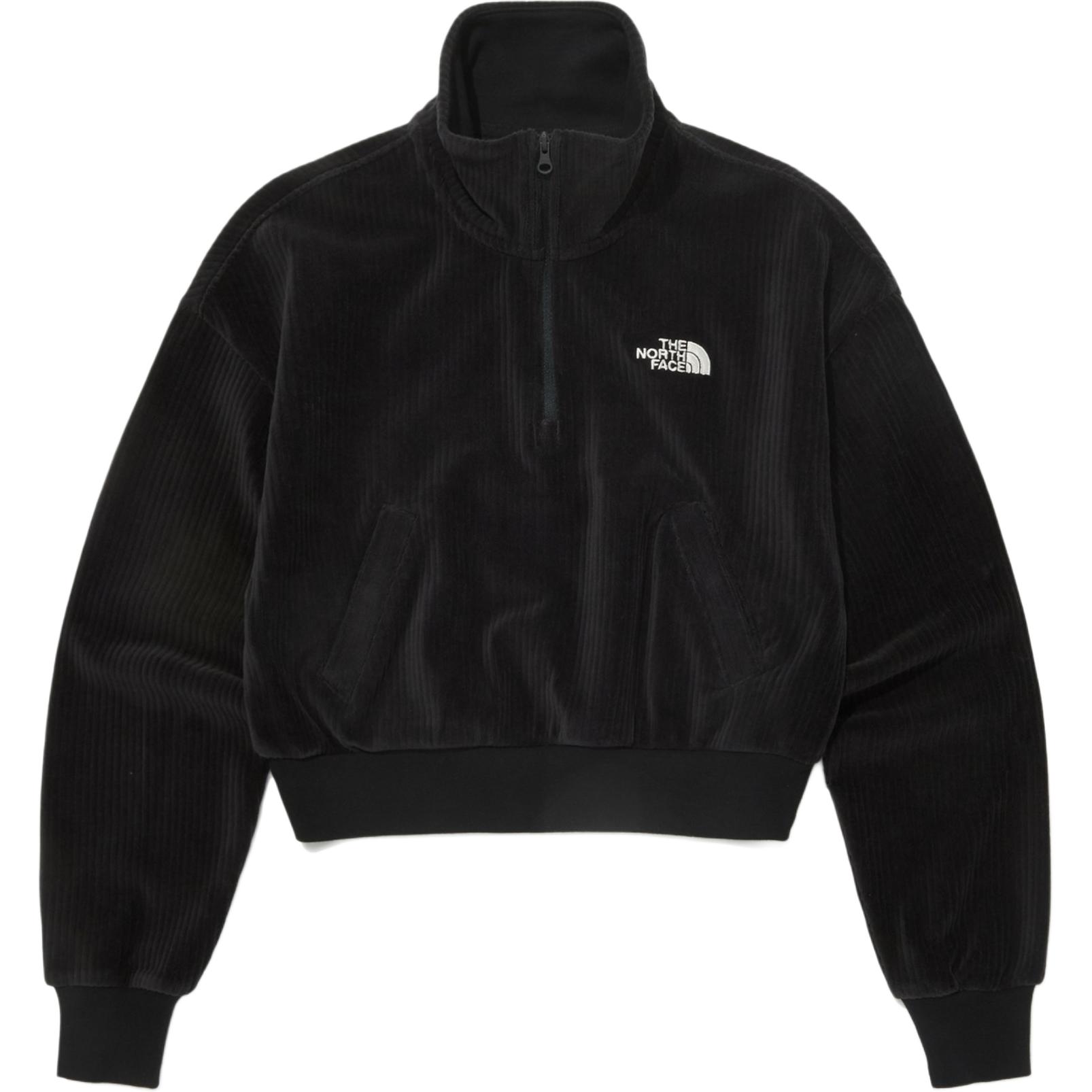 

THE NORTH FACE Свитшот Swift Velour с полузастежкой-молнией женский черный