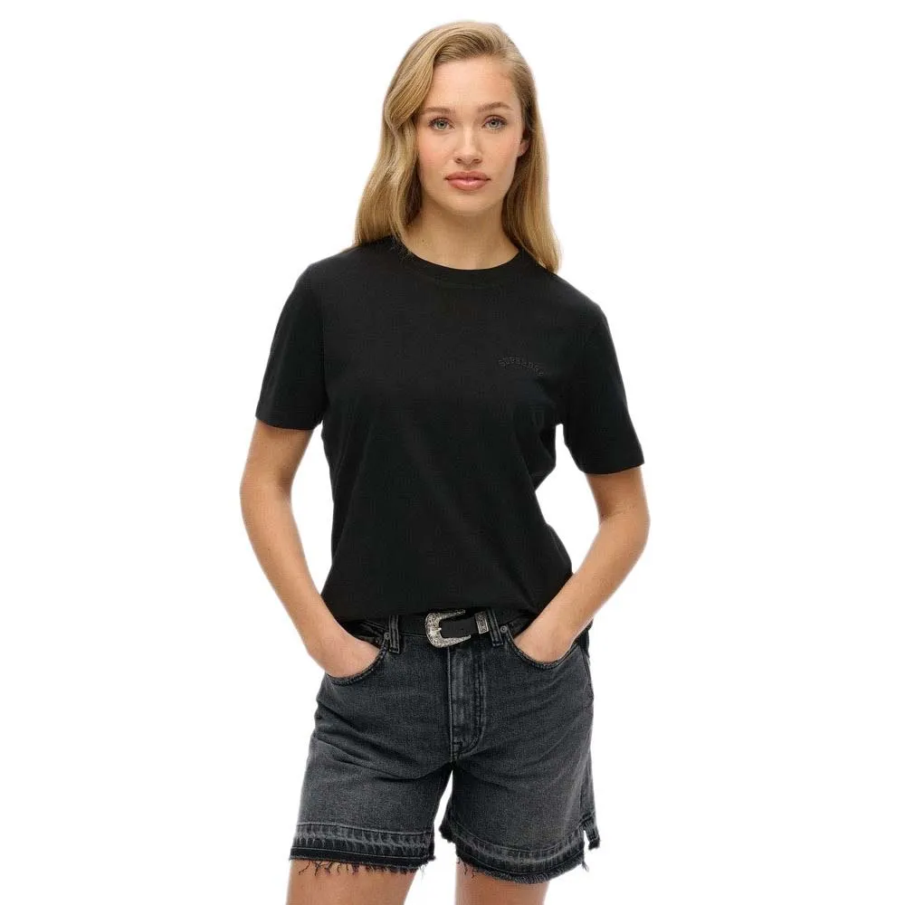 

Футболка с коротким рукавом Superdry Essential Logo Emb, черный