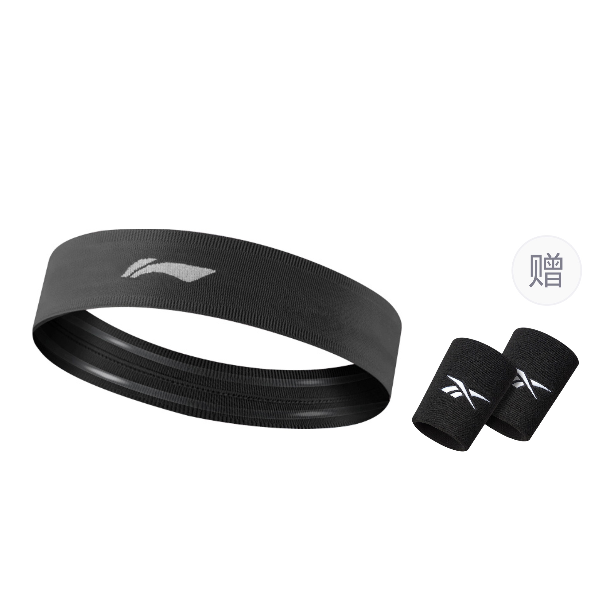 

Повязки для спорта Polyamide, Elastane, Silicone Running, Basketball, Fitness, Yoga Unisex LINING, черный