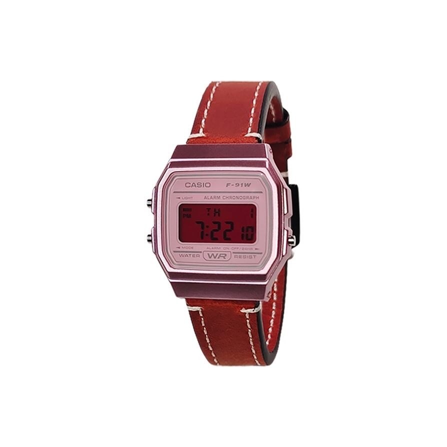 

CASIO Часы Retrofit Series Quartz Movement Genuine Leather Strap Watch Men's Watch Pink Watch Dial
