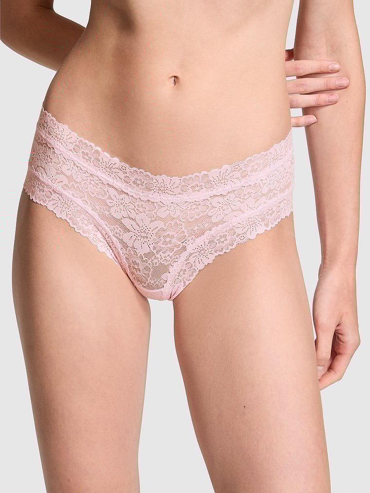 

Подмигиваю, нахальные трусики Pink, floral lace pink tulip