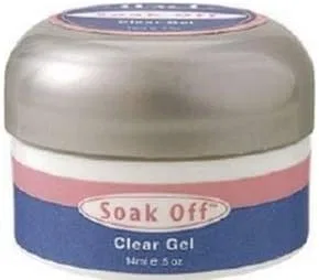 Гель-лак Soak Off Gel Clear, прозрачный, 0.5 oz (14 г)