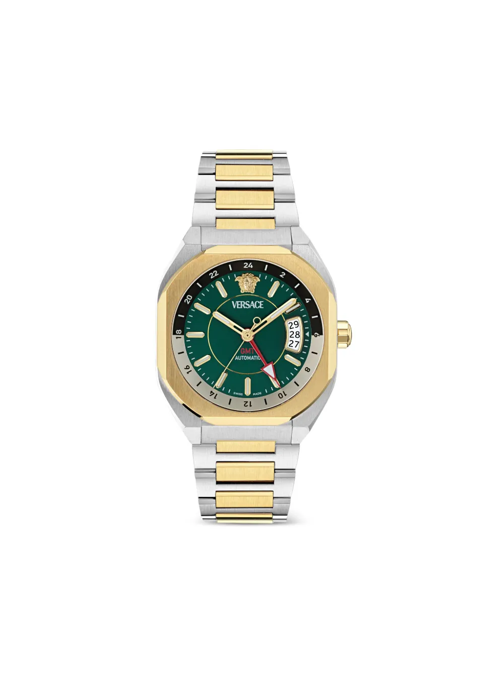 

Наручные часы GMT Green Dial 44 мм Versace, зеленый