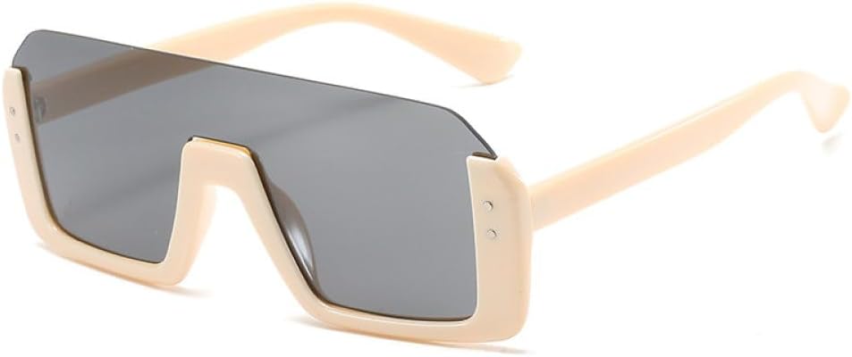 

Черные квадратные солнцезащитные очки большого размера для женщин, крупная оправа, цветные солнцезащитные очки, женские зеркальные очки унисекс, полуоправа, очки в стиле хип-хоп MUTYNE, 1