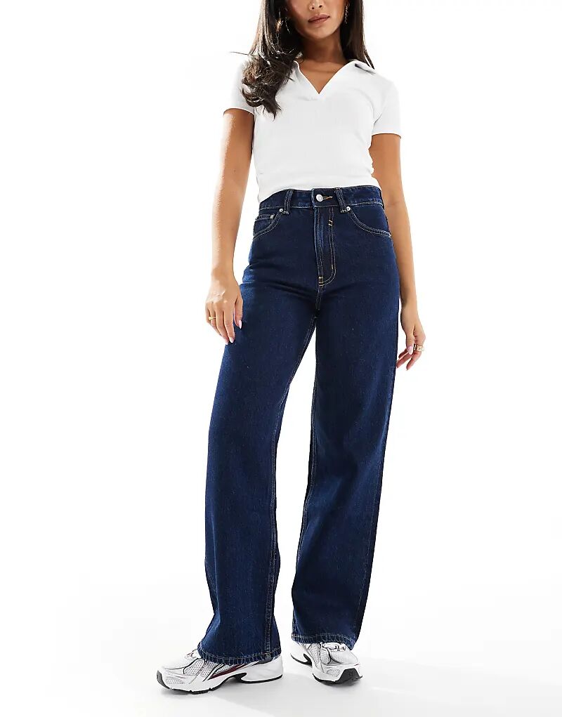 

Джинсы-папы ASOS DESIGN с широкими штанинами, цвет «полоскать»