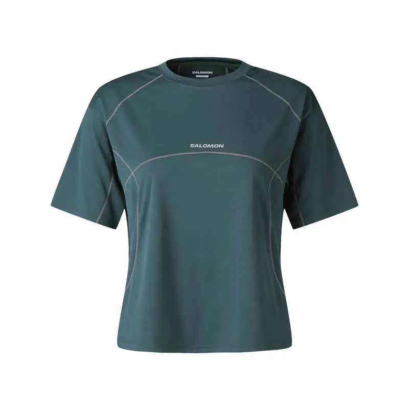 

Футболка женская синяя SALOMON, Синий, Футболка женская синяя SALOMON