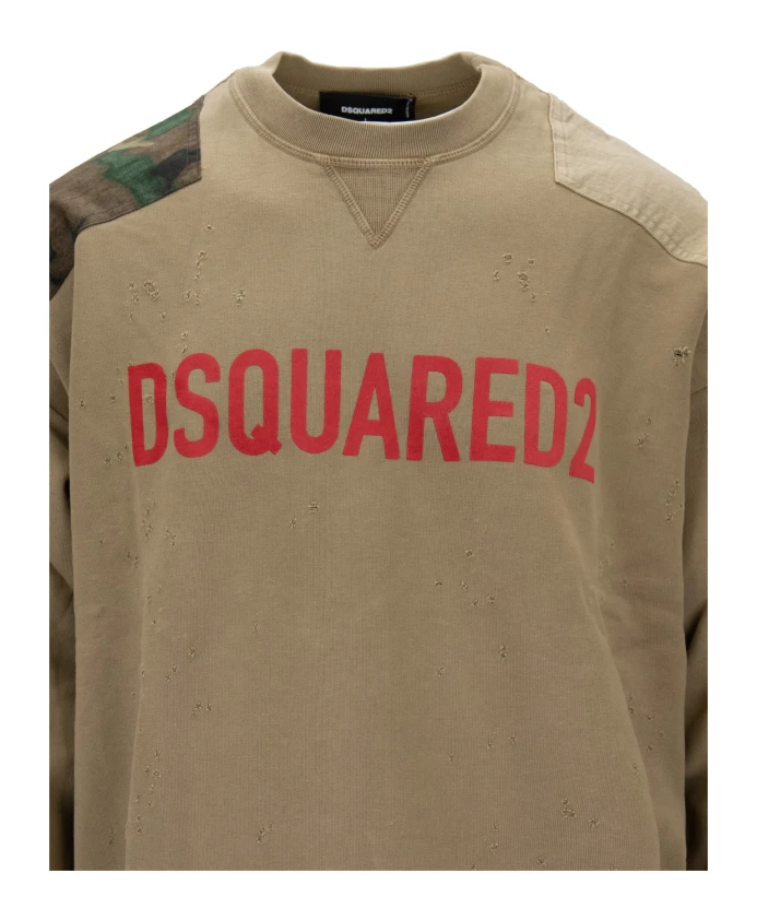 Толстовка-Пуловер Dsquared2, бежевый — фото 3