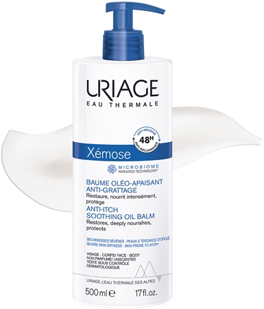 Успокаивающий лосьон для очень сухой кожи Uriage Xémose Anti-Itch Soothing Oil Balm, 500 ml — фото 2