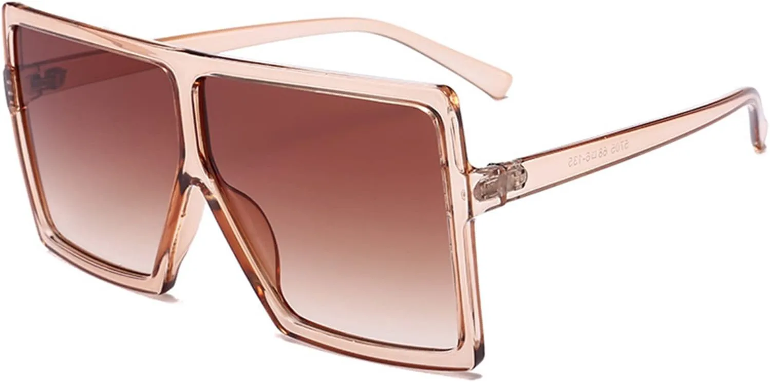 

Модные солнцезащитные очки в крупной оправе для мужчин и женщин, в стиле ретро, ​​квадратные, для отдыха и пляжа (Цвет: F, Размер: Средний) MTZJH, One Color