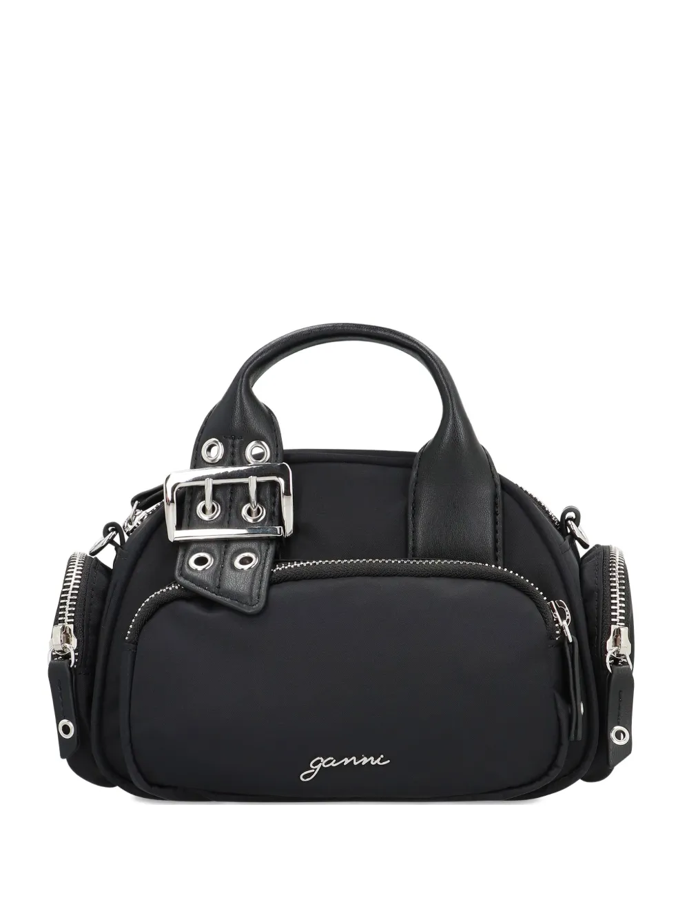 

Сумка-тоут Polochon размера мини GANNI, черный