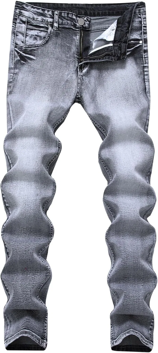 Джинсы прямые мужские, Grey
