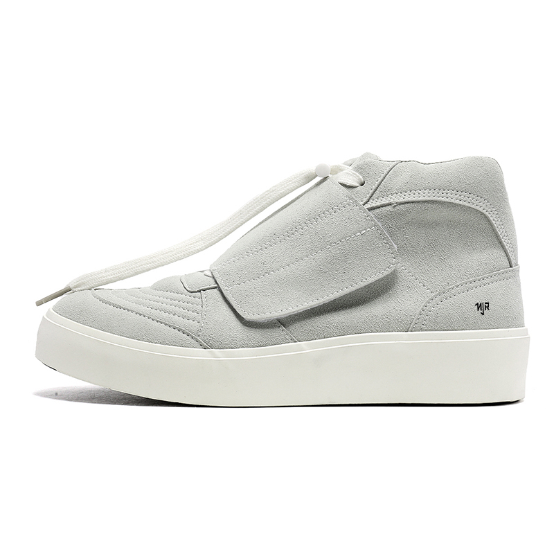 

NANJIREN Серые мужские скейтерские кроссовки мид с противоскользящей подошвой и амортизацией, цвет Gray