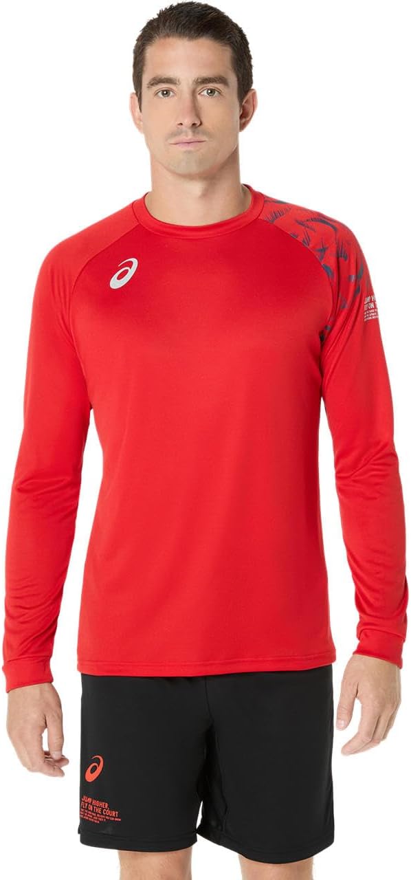 

Волейбольная футболка с длинным рукавом ASICS Topline Family, 2053A209, унисекс, для взрослых, красный