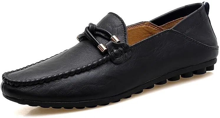 Лоферы кожаные Loafers Black PUGHGAETZF