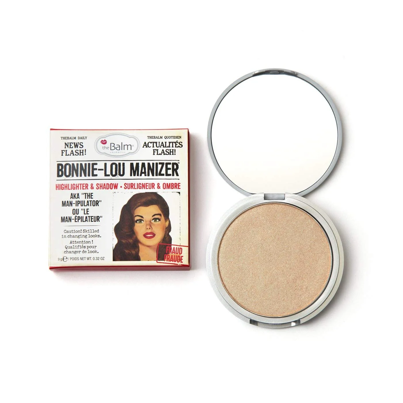 Хайлайтер и тени theBalm Bonnie-Lou Manizer, высокопигментированный, золотистый хайлайтер., Cranberry