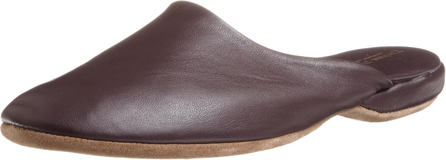 

Мужские классические мюли из телячьей кожи Derek Rose, винный