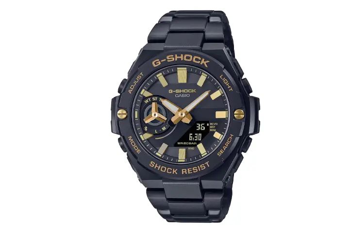 

CASIO Мужские часы серии G-STEEL, черные, GSTB500BD1A9ER