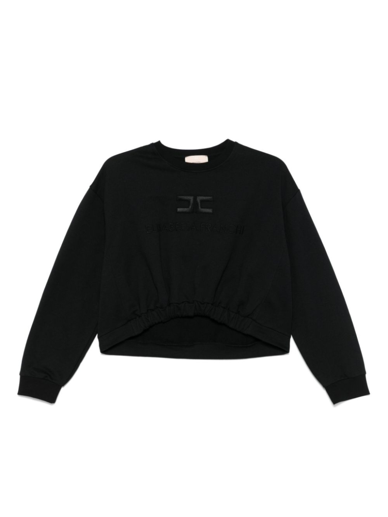 

Elisabetta Franchi La Mia Bambina толстовка с вышитым логотипом, черный