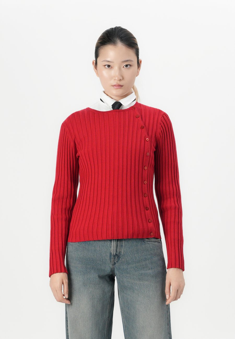 

Кардиган Selected Femme SLFHELEN BUTTON O NECK , Equestrian Red/Red