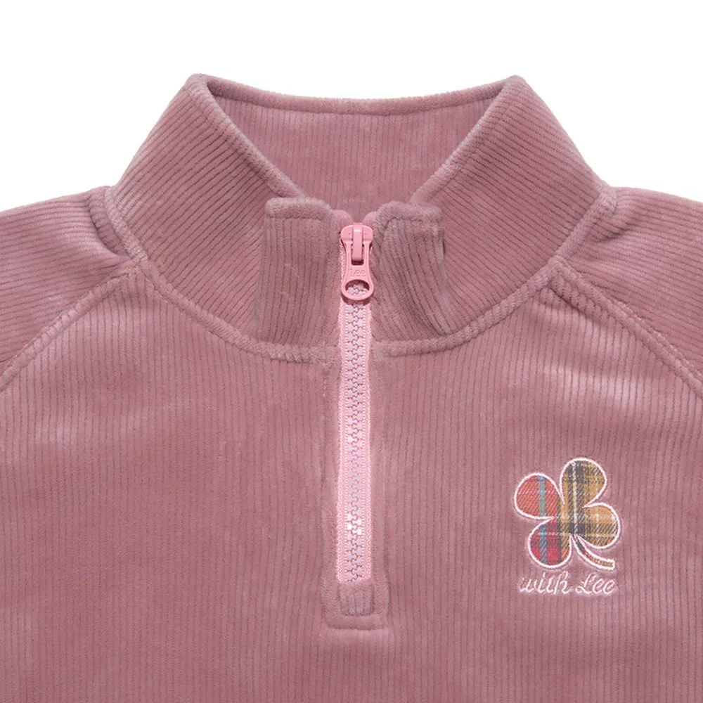 Детский свитшот Lee Kids на молнии с начёсом фиолетовый — фото 3